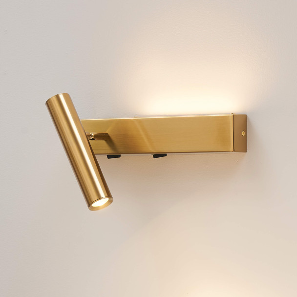 Brass LED wall light duo | Lodvi