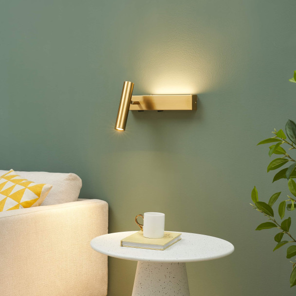 Set of two brass wall reading lights | Lodvi
