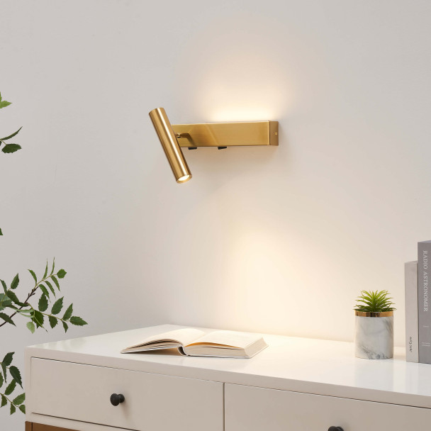 Set of two brass wall lights | Lodvi