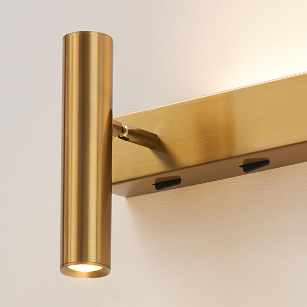Double brass wall light set | Lodvi