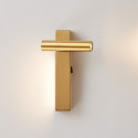 Two designer brass wall lights for adult bedroom | Lodvi