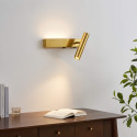Modern brass wall reading light set | Lodvi