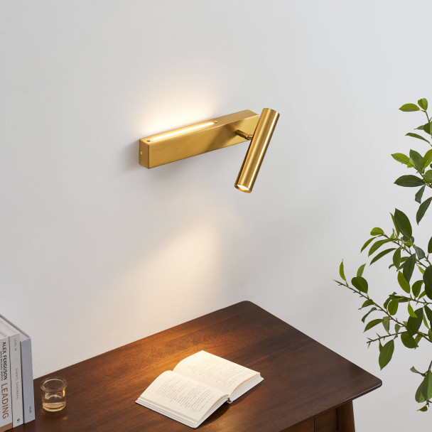 Affordable brass wall light duo pack | Lodvi