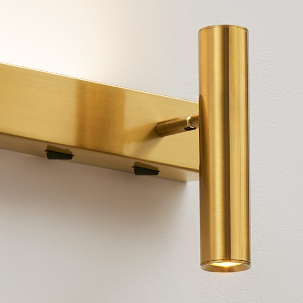 Two brass LED wall lamps | Lodvi