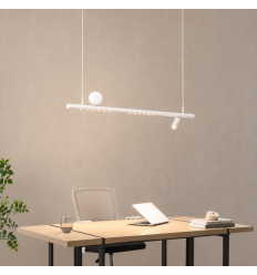 White magnetic pendant system 1 spotlight 2 profiles and...