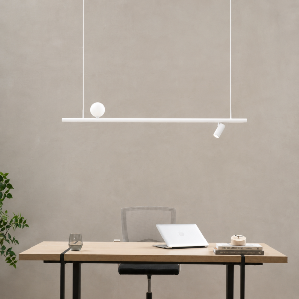 White magnetic pendant system 1 spotlight 2...