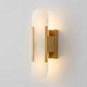 Chic golden metal marble wall lamp - Enola