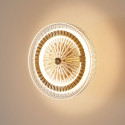 Gold LED wall light with clear glass disc - Alma