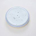 Dimmable round beige ribbed LED ceiling light 50 cm - Facciotto