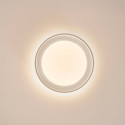 Dimmable round beige ribbed LED ceiling light 50 cm - Facciotto