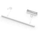 White magnetic pendant light without light source with inbuilt 50W driver customizable - Lyne