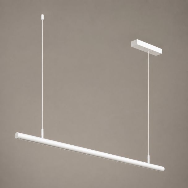 White magnetic pendant light without light source with inbuilt 50W driver customizable - Lyne