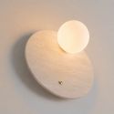 Wall light in travertine marble and glass - Oré