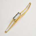 Long wavy brushed gold wall light LED 8W - Virella