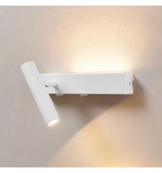 White bedside reading wall light left - Lodvi - LEFT
