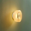 Contemporary amber glass LED 6W wall light - Inaya