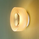 Contemporary amber glass LED 6W wall light - Inaya