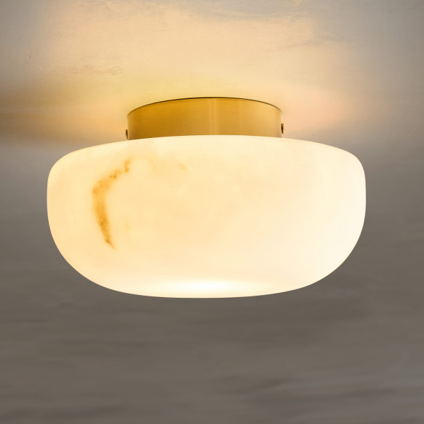 Natural alabaster light 20 cm - Liam