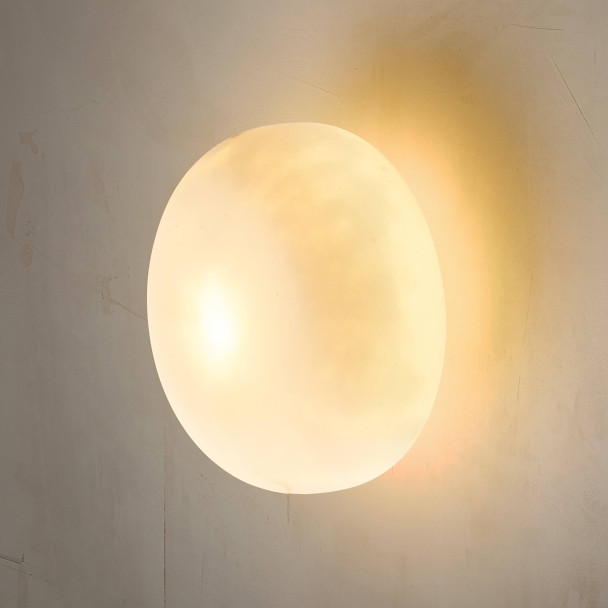 Natural alabaster light 20 cm - Liam
