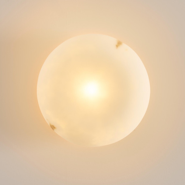 Natural alabaster light 20 cm - Liam