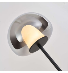 Smoked glass floor lamp with integrated LED 145 cm - Esteban 2