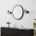Wall light with ribbed smoked glass - Nindra