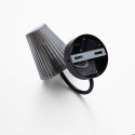 Wall light with ribbed smoked glass - Nindra