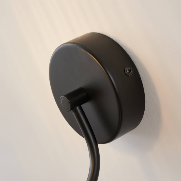 Wall light with ribbed smoked glass - Nindra