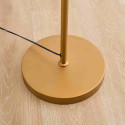 Gold floor lamp with amber glass LED 165 cm - Riccardo