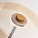 Gold floor lamp with amber glass LED 165 cm - Riccardo