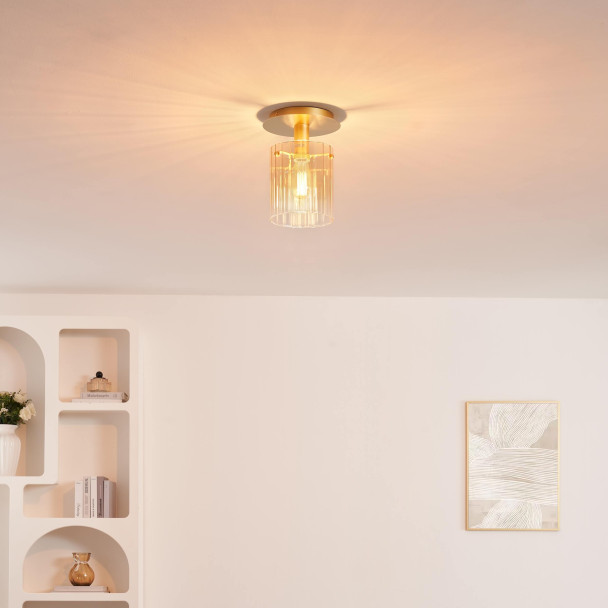 Small ceiling light with gradient glass and...