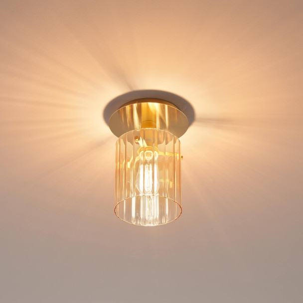 Small ceiling light with gradient glass and...
