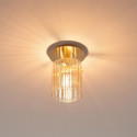 Small ceiling light with gradient glass and gold metal - Elyora