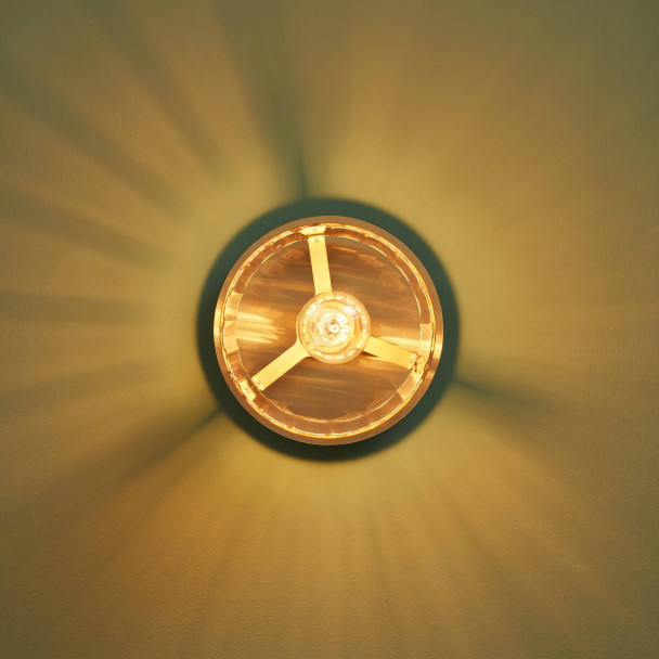 Small ceiling light with gradient glass and...
