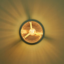 Small ceiling light with gradient glass and gold metal - Elyora