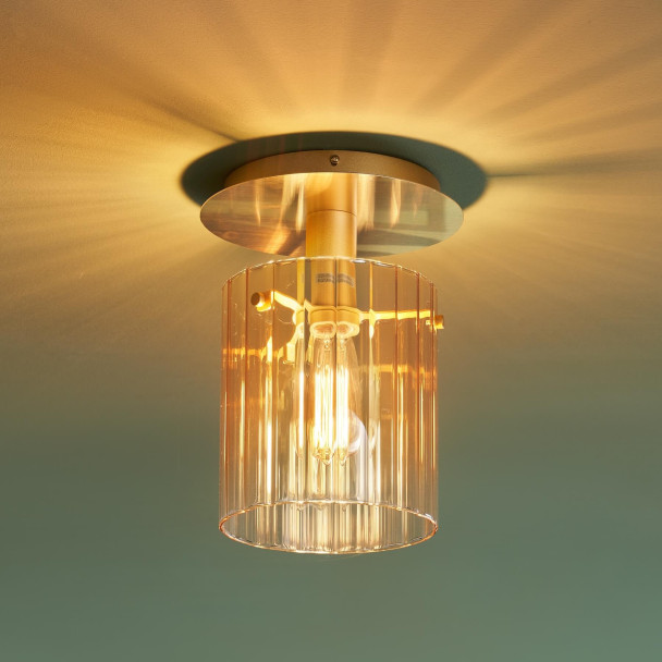 Small ceiling light with gradient glass and...