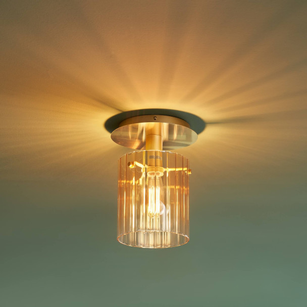 Small ceiling light with gradient glass and...