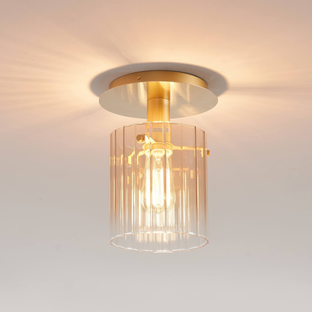 Small ceiling light with gradient glass and...
