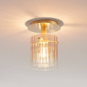Small ceiling light with gradient glass and gold metal - Elyora