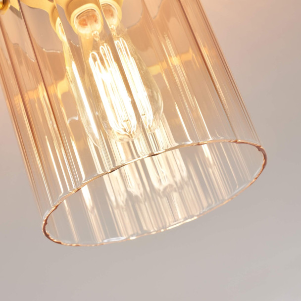 Small ceiling light with gradient glass and...