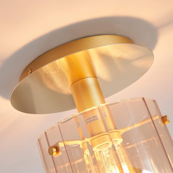 Small ceiling light with gradient glass and...