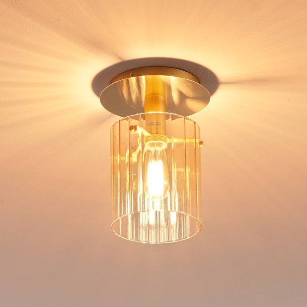 Small ceiling light with gradient glass and...