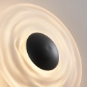 Black halo-effect wall light LED 6W - Sorelli