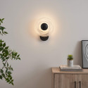 Black halo-effect wall light LED 6W - Sorelli