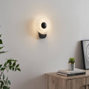 Black halo-effect wall light LED 6W - Sorelli