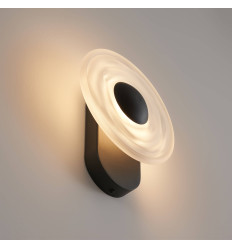 Black halo-effect wall light LED 6W - Sorelli 2