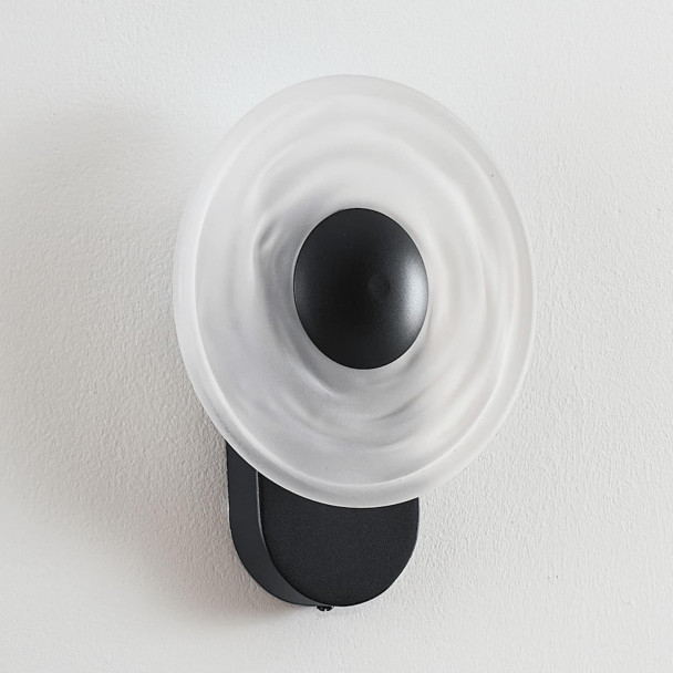 Black halo-effect wall light LED 6W - Sorelli