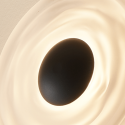 Black halo-effect wall light LED 6W - Sorelli