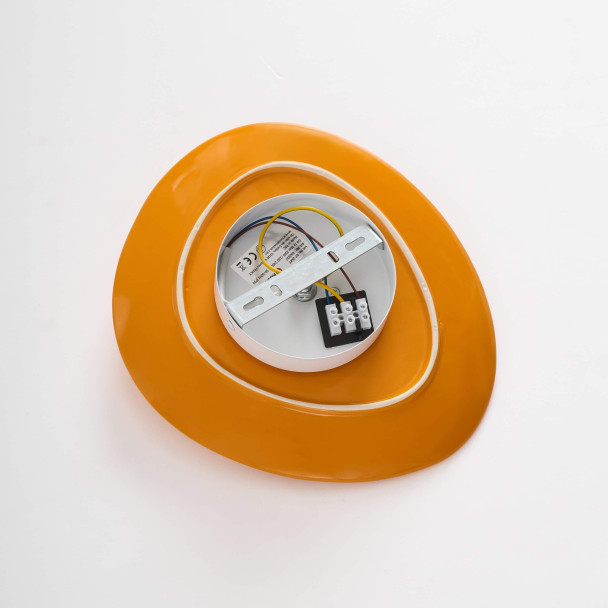 Orange ceramic wall light - Florélys