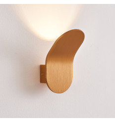 Small brushed gold wall light 6W indirect lighting - Nils 2